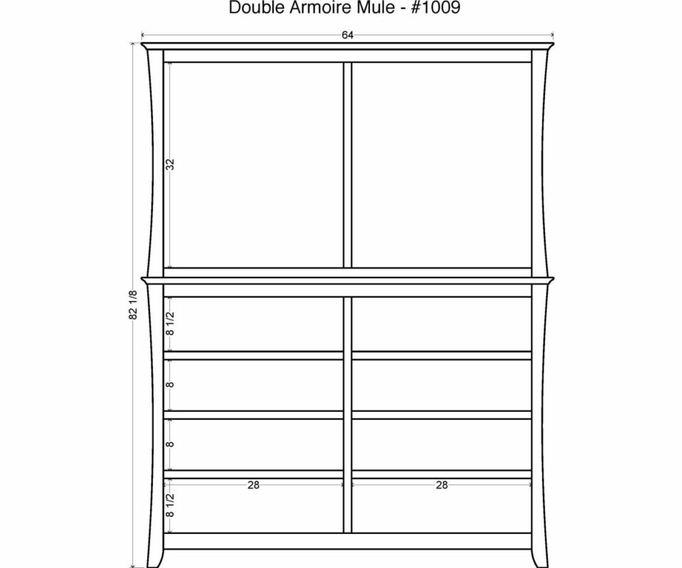 Lexington Double Armoire Mule Schrock's Heritage Furniture