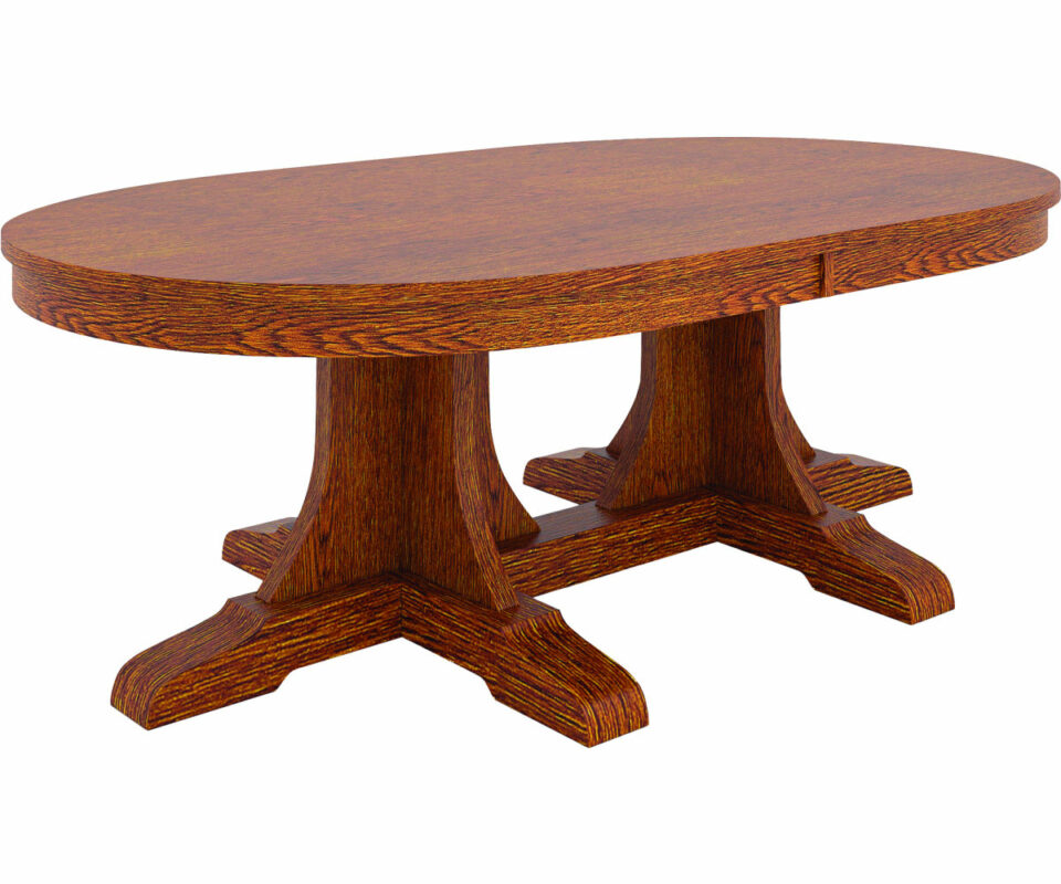 Mission Double Pedestal Schrock's Heritage Furniture