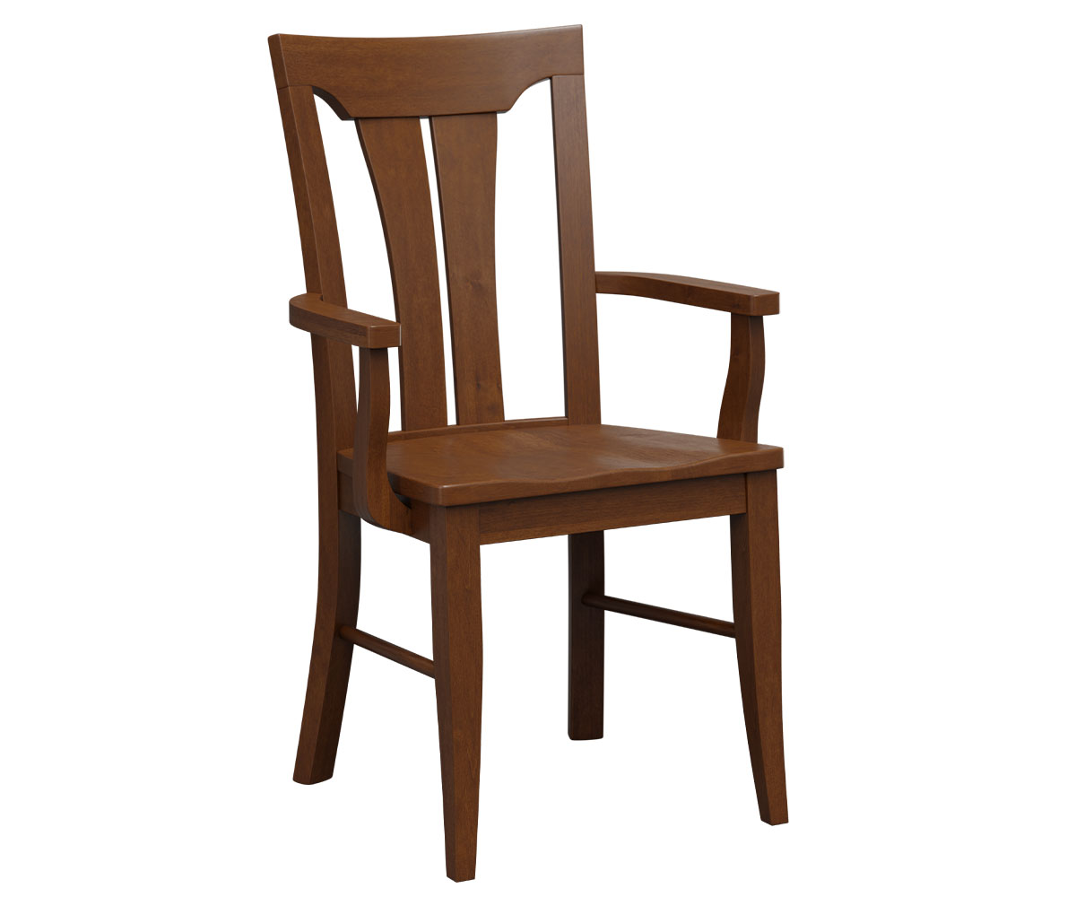Wengerd Wood Products-Mallory-Arm Dining Chair-Brown Maple-OCS-Asbury