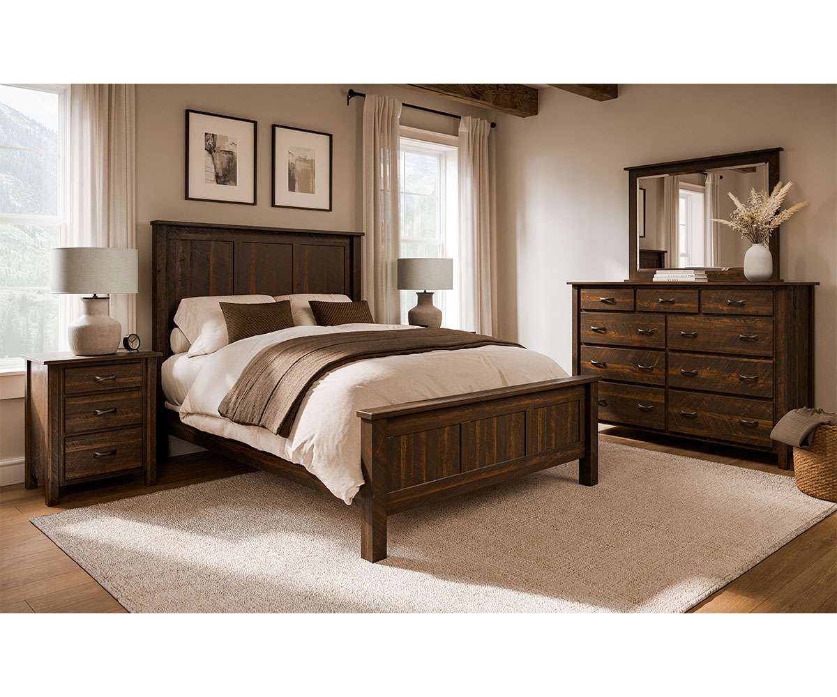 Meadow Wood-Glen Canyon-Collection-Room Setting-Rough Sawn-Brown Maple-FC-Earthtone-FINAL