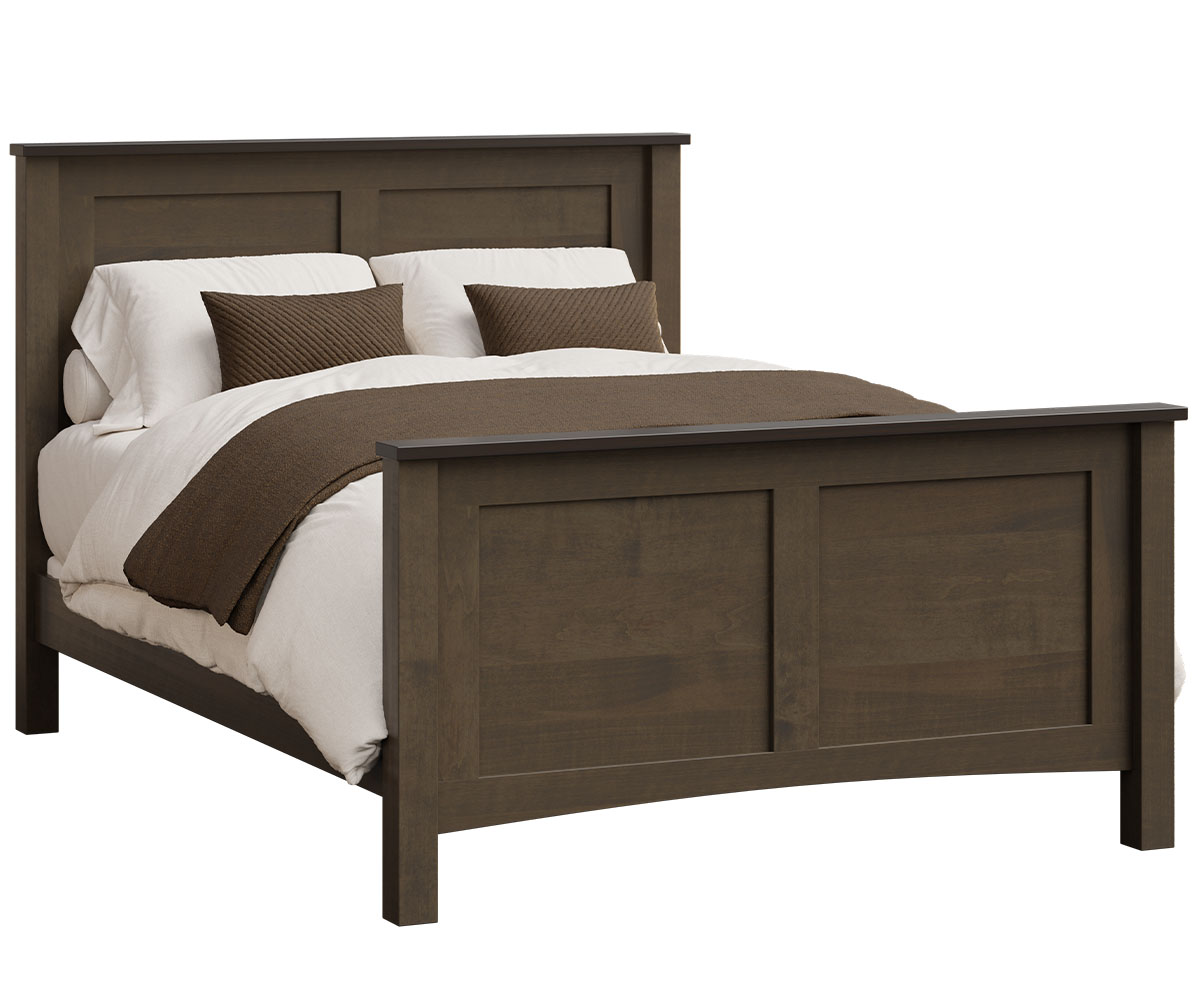 Meadow Wood-Dutch Country Mission-Bed-Brown Maple-OCS-Smoke-DCMB-Q