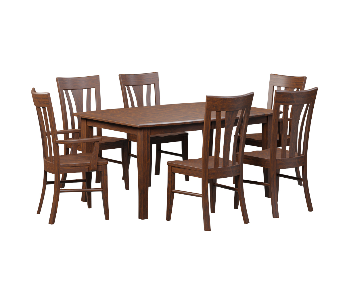 __0001_Bunker Leg Table-Metro Dining Chair-Group Setting-Sap Cherry-OCS-117-Asbury