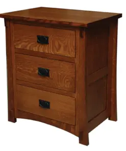 Dutch Country 3 Drawer Nightstand - 27"W
