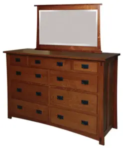 Dutch Country 9 Drawer Dresser